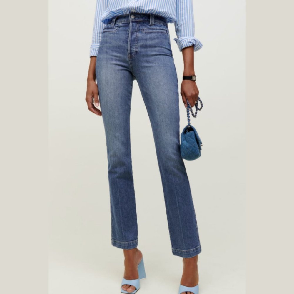 REFORMATION Ada Ultra High Rise Bootcut Jeans (FREE SHIPPING)